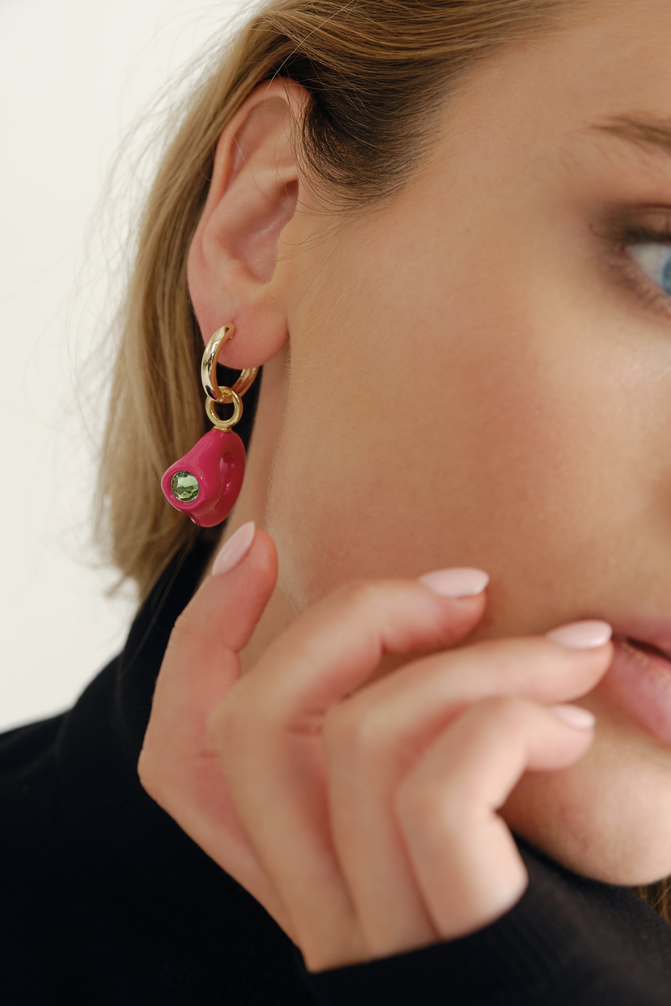 Earring mini de. cactus flower